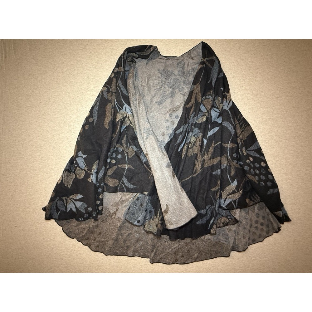 Woman's Cashmere Shall Black Blue Gray
